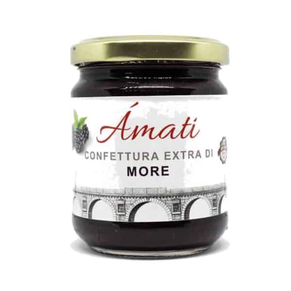 Vasetto di confettura di more artigianale Amati Conserve