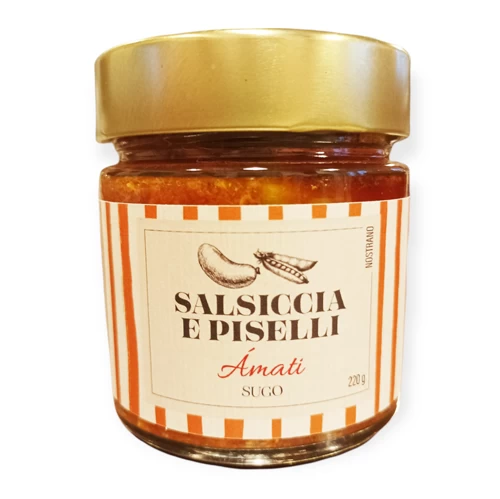 Sugo artigianale salsiccia e piselli Latteria del Borgo