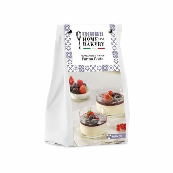 Confezione Preparato per Panna Cotta Babbi Gluten Free mix professionale senza glutine per dessert al cucchiaio