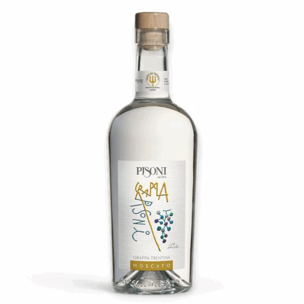 Pisoni Grappa Trentina Moscato monovitigno aromatico