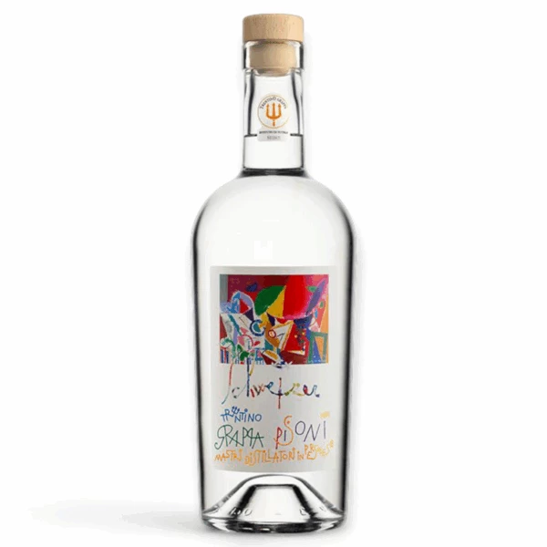 Pisoni Grappa Trentina Riccardo Schweizer bottiglia d'autore