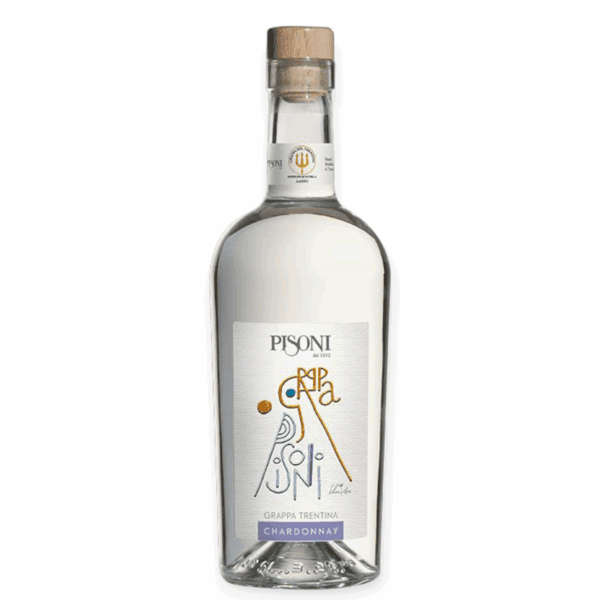 Pisoni Grappa Trentina Chardonnay distillato monovitigno