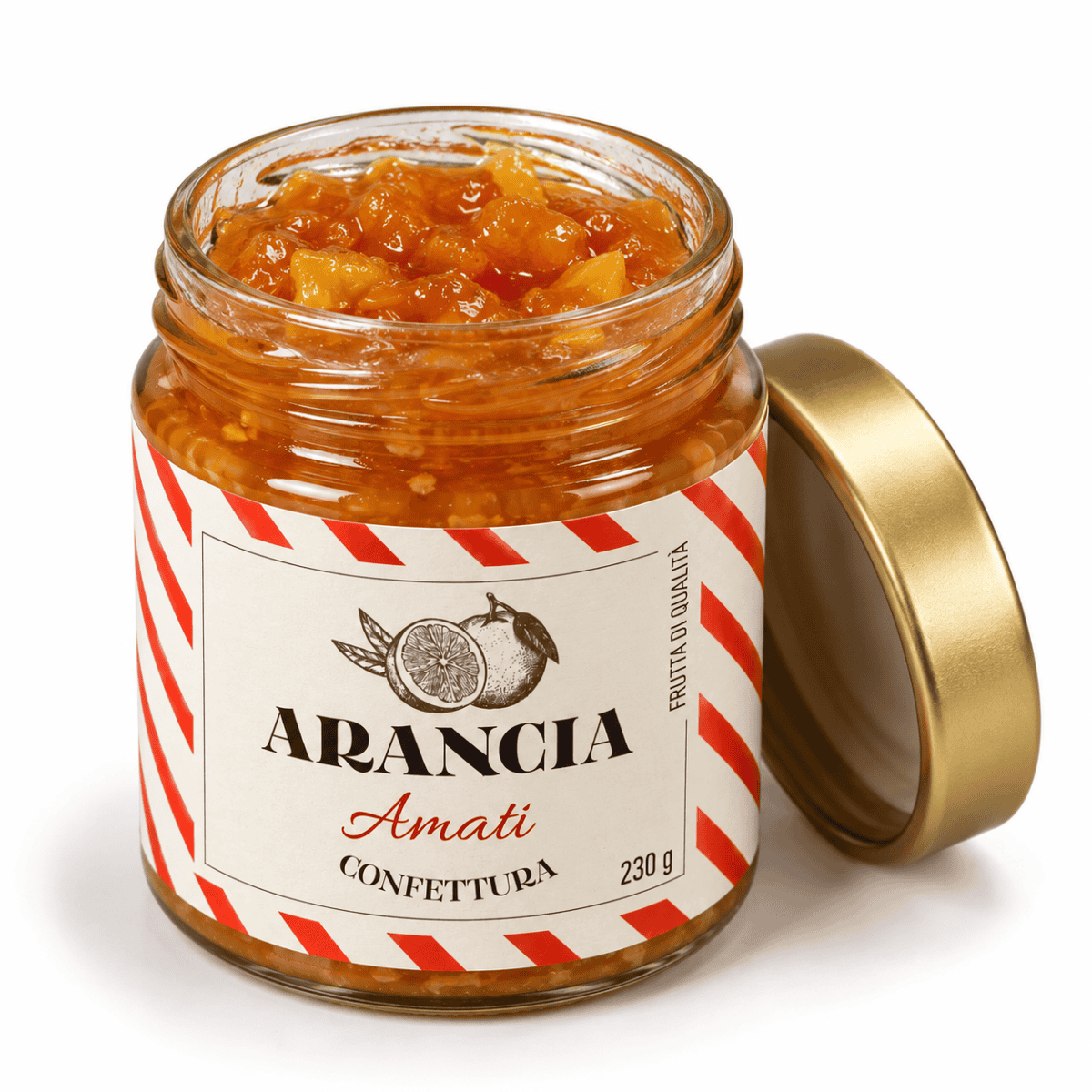 Amati marmellata di arance con scorzette 230 g - immagine 2