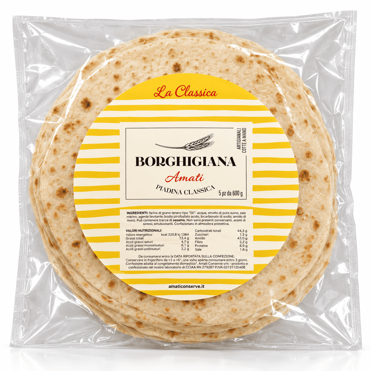 Piada Borghigiana Amati Classica 600g Piada Borghigiana Classica Amati 600g - immagine 1