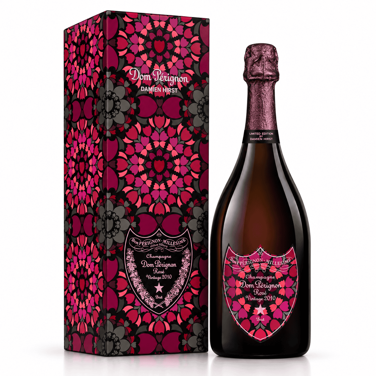2026/10/1000200970.png Champagne Dom Pérignon - Vintage Rosé 2010 - Damien Hirst Edizione Limitata - Cofanetto - immagine 1