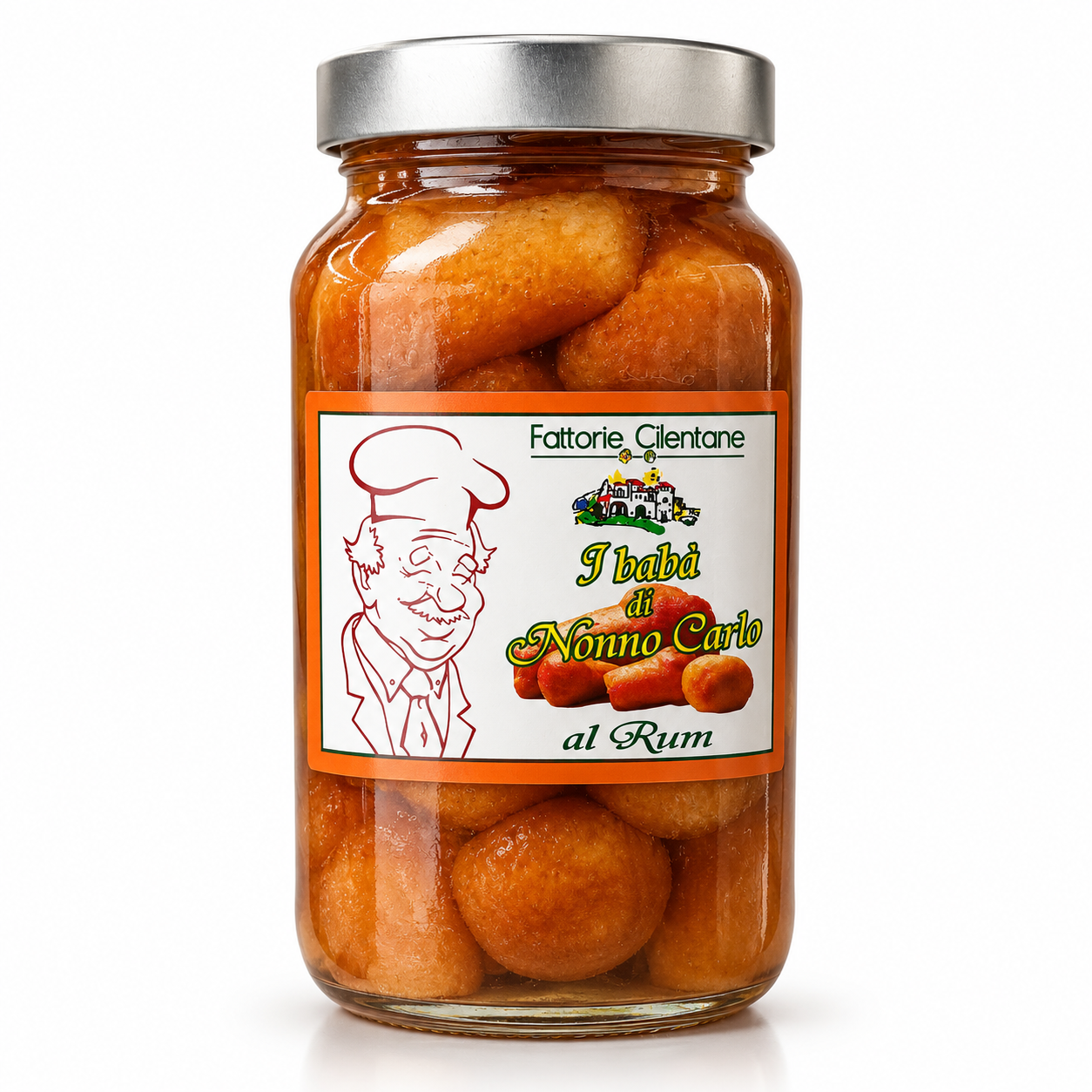 2026/10/1000203996.png Fattorie Cilentane Babà al rum 700 g - immagine 1